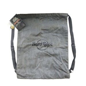 Club Member Hard Rock Cafe All Access Gray Backpack Shoe Bag New With Tag 13X16"